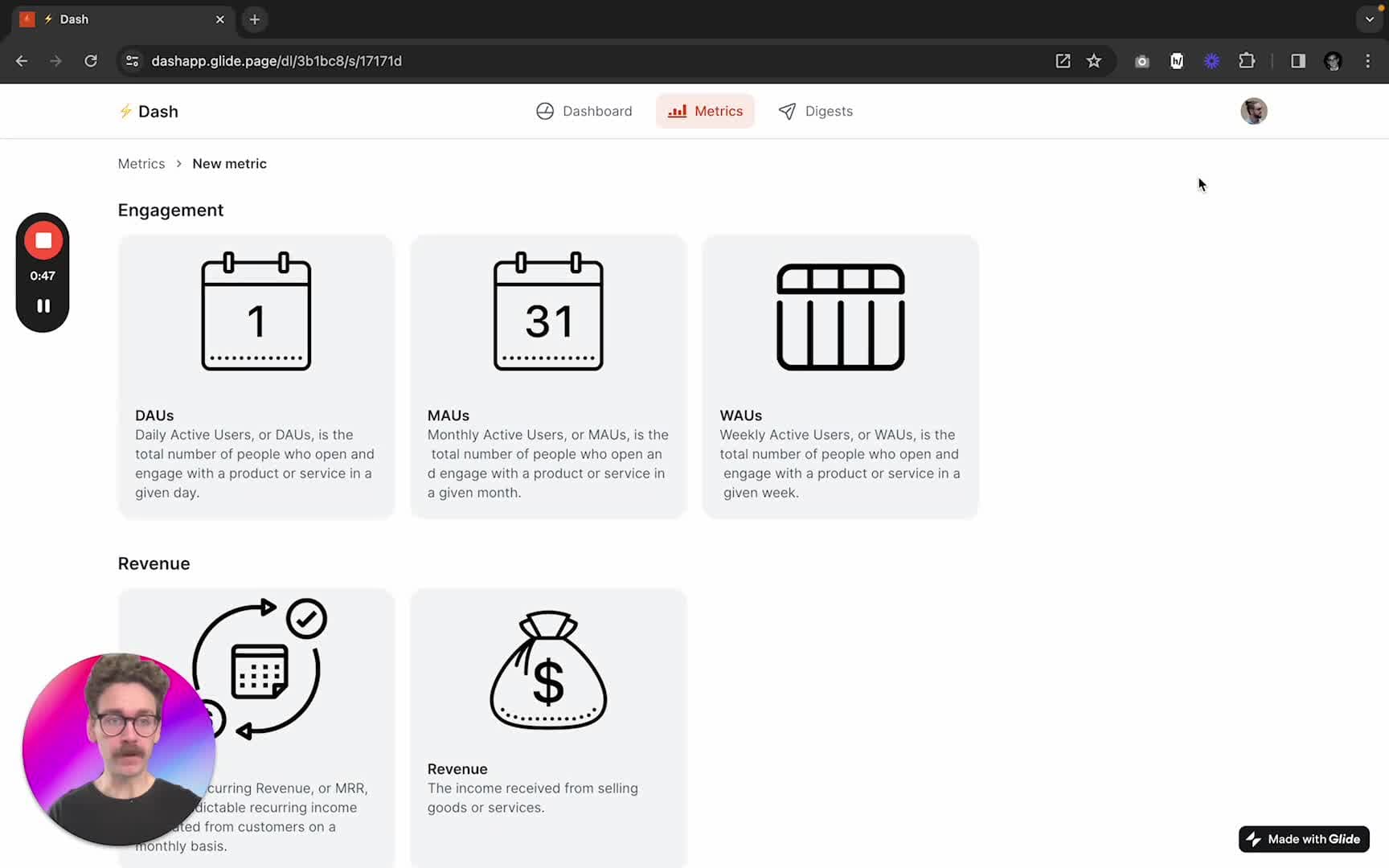 How to Set Up Metrics in Dash