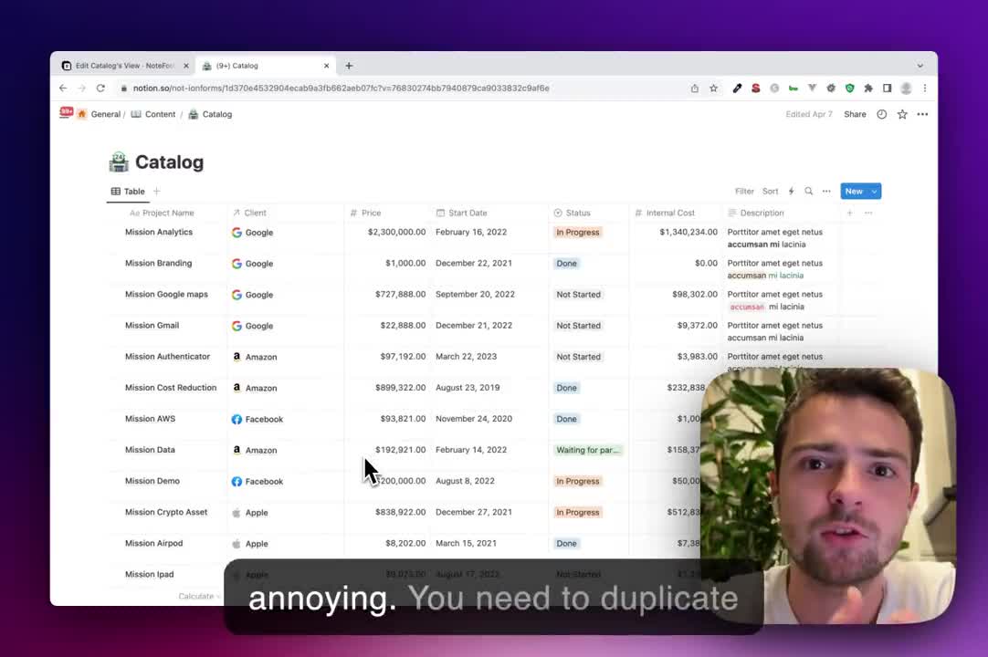 How to Create Database Views in NoteForms